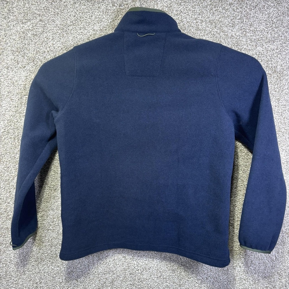 L.L.Bean Jacket Womens Petite Medium Blue Fleece Full Zip Chest Pocket Warm - Picture 6 of 6